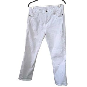 FRAME Lehigh White Skinny Denim Jeans Cotton Blend High Rise Ankle Womens Sz 32